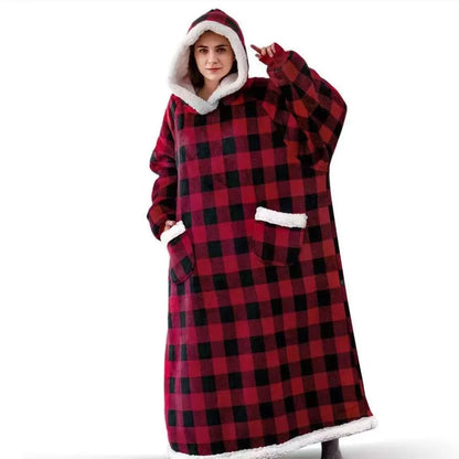 Winter Thick Blanket Extra Plush Hoodie