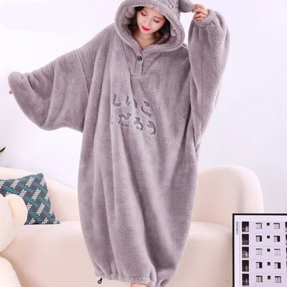 Blanket with sleeves hooded