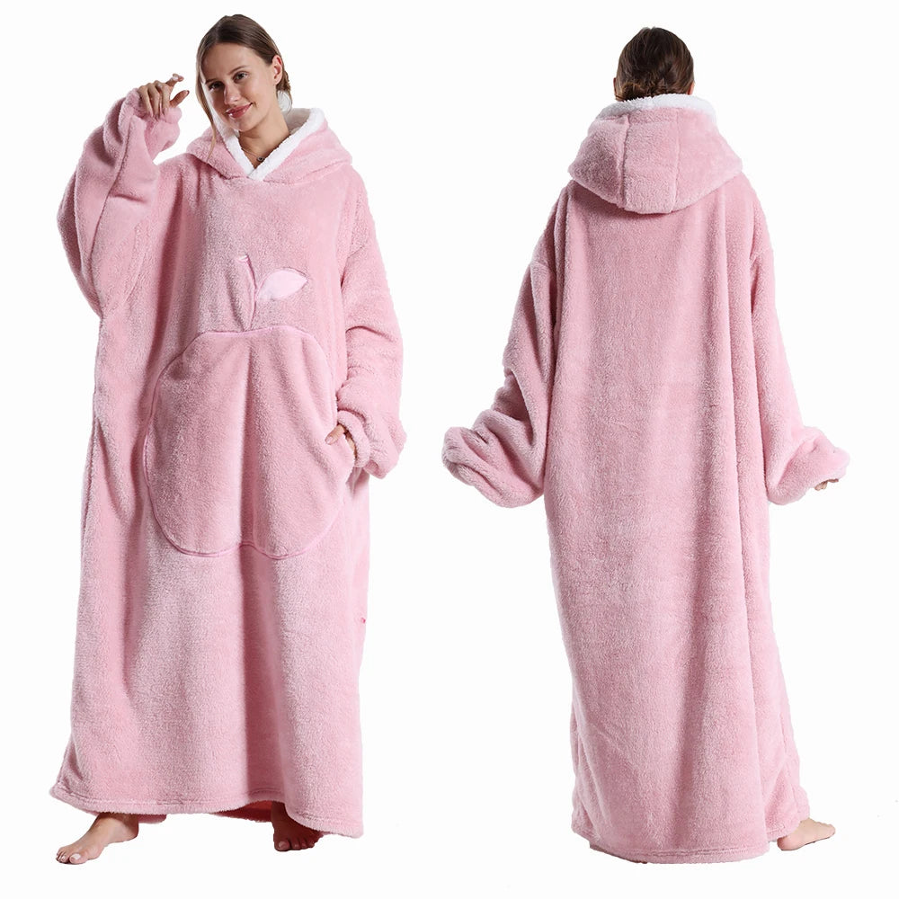 Extra Long Wearable Blankets Winter