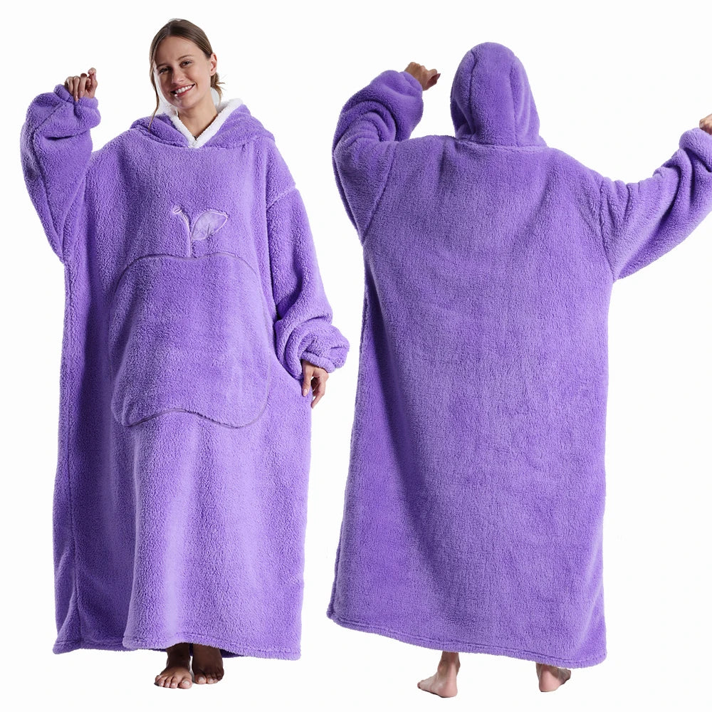 Extra Long Wearable Blankets Winter