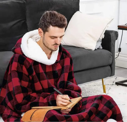 Super Long Flannel Blanket Winter Hoodies