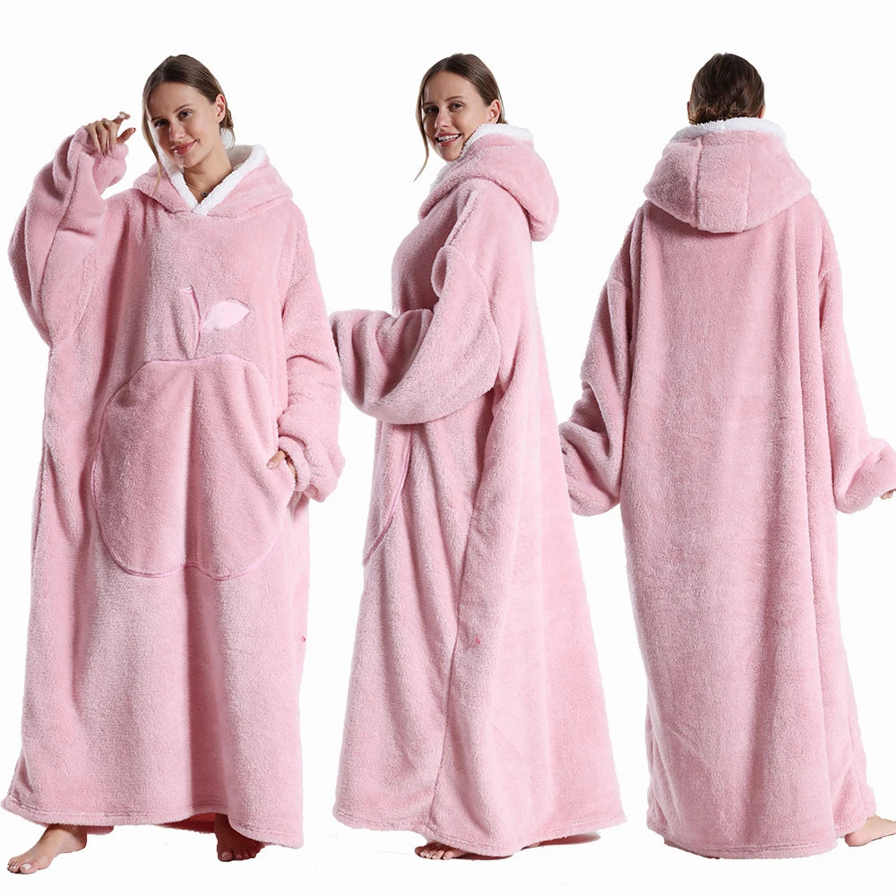 Extra Long Wearable Blankets Winter