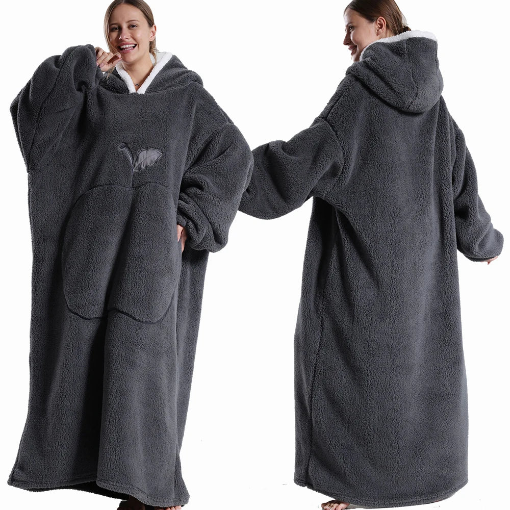 Extra Long Wearable Blankets Winter